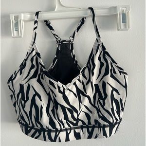 Black and white ZYIA Active sports bra